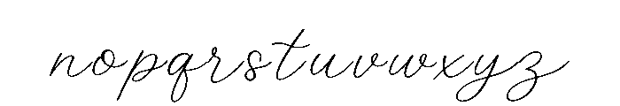 AmourGlance Font LOWERCASE