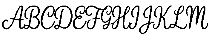 Amoura Bloom Font UPPERCASE