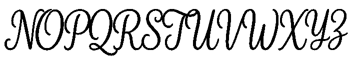 Amoura Bloom Font UPPERCASE