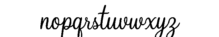 Amoura Bloom Font LOWERCASE