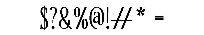 Amoura Camorin Regular Font OTHER CHARS