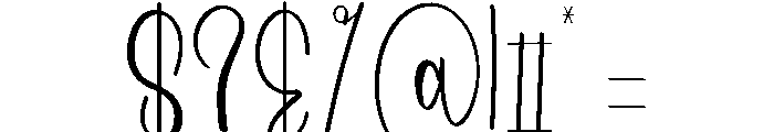 Amourette Font OTHER CHARS