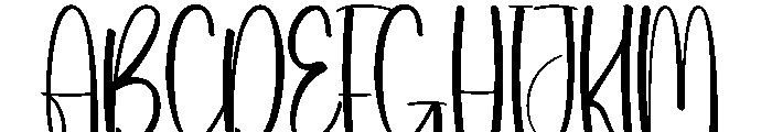 Amourette Font UPPERCASE