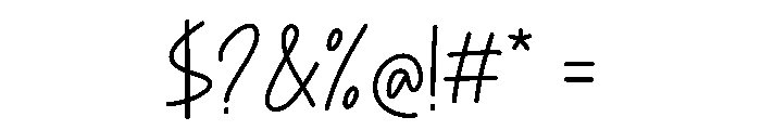 Amygost Font OTHER CHARS
