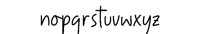 Amygost Font LOWERCASE