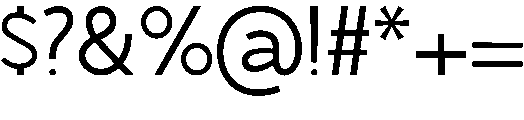 AMERICA Regular otf (400) Font OTHER CHARS