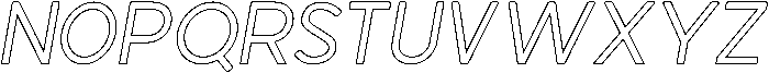 AMERICA  SLANT OUTLINE Regular otf (400) Font UPPERCASE