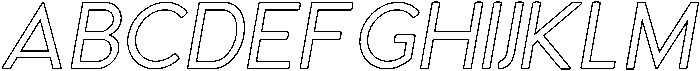 AMERICA  SLANT OUTLINE Regular otf (400) FONT
