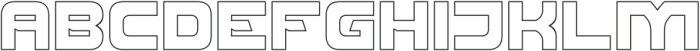 AMERICAN FOOTBALL-Hollow otf (400) Font UPPERCASE