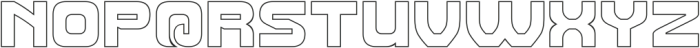AMERICAN FOOTBALL-Hollow otf (400) Font UPPERCASE