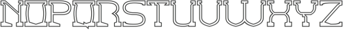 AMUSEMENT PARK-Hollow otf (400) Font UPPERCASE