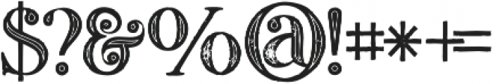 Amadeust Inline Grunge otf (400) Font OTHER CHARS