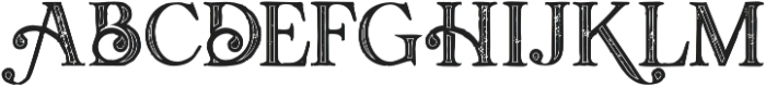 Amadeust Inline Grunge otf (400) Font UPPERCASE