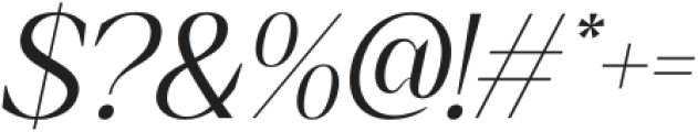 Amadi Italic otf (400) Font OTHER CHARS