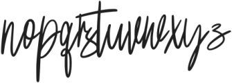 Amadine Signature Regular otf (400) Font LOWERCASE