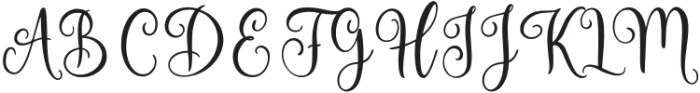 Amalisa-Regular otf (400) Font UPPERCASE