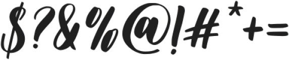 Amallia-Italic otf (400) Font OTHER CHARS
