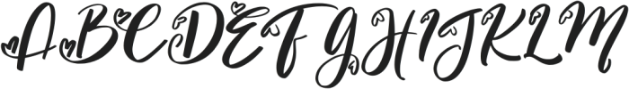 Amallia-Italic otf (400) Font UPPERCASE