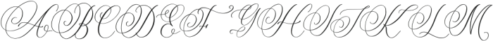 Amanda Calligraphy otf (400) Font UPPERCASE