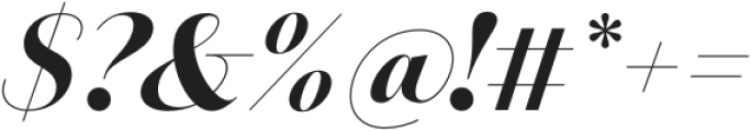 Amandine Bold Italic otf (700) Font OTHER CHARS