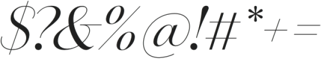 Amandine Italic otf (400) Font OTHER CHARS