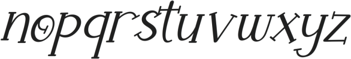 Amanilla Italic otf (400) Font LOWERCASE