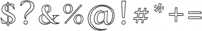 Amaranth Serif Outline otf (400) Font OTHER CHARS