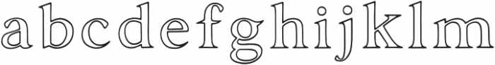 Amaranth Serif Outline otf (400) Font LOWERCASE