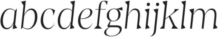 Amarga ExtraLight It otf (200) Font LOWERCASE