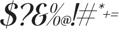 Amariel Italic otf (400) Font OTHER CHARS