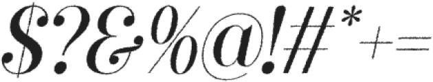 Amaris Rough Italic otf (400) Font OTHER CHARS