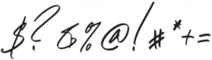 Amatya Signature Italic otf (400) Font OTHER CHARS