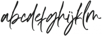 Amatya Signature otf (400) Font LOWERCASE