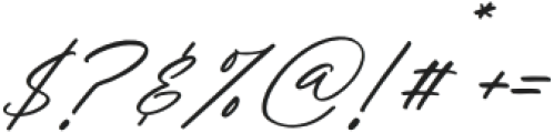 Amauqatte Italic otf (400) Font OTHER CHARS