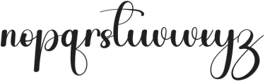 Amazing Calligraphy Regular otf (400) Font LOWERCASE