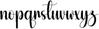 Amazing Regular otf (400) Font LOWERCASE