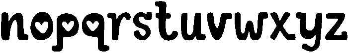 Amazing Regular otf (400) Font LOWERCASE