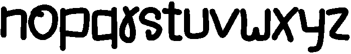 Amazing Regular otf (400) Font LOWERCASE