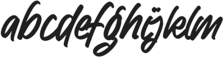 Ambaghy-Regular otf (400) Font LOWERCASE