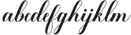 Amberaya Calligraphy Regular otf (400) Font LOWERCASE