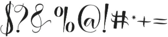 Amberland Script Regular otf (400) Font OTHER CHARS
