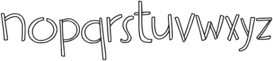 Amberly-Outline otf (400) Font LOWERCASE
