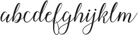 Amberlyn Script Regular otf (400) Font LOWERCASE