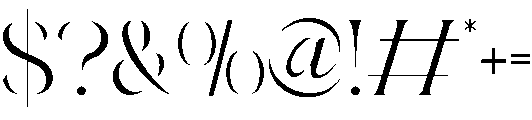 Ambrosia Regular otf (400) Font OTHER CHARS