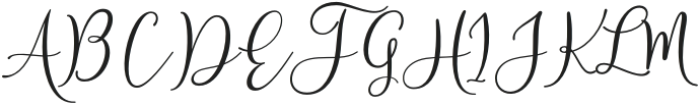 Ambrossius Script Regular otf (400) Font UPPERCASE