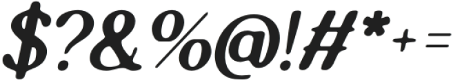 AmedaBlur-Italic otf (400) Font OTHER CHARS