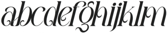 Amegap Italic otf (400) Font LOWERCASE