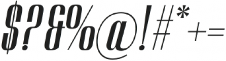 Amelia Display Extra Bold Italic otf (700) Font OTHER CHARS