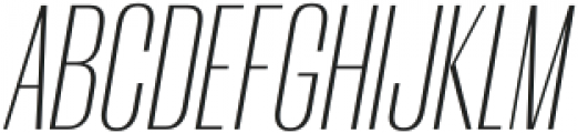 Amelia Display Extra Light Italic otf (200) Font UPPERCASE