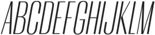 Amelia Display Light Italic otf (300) Font UPPERCASE